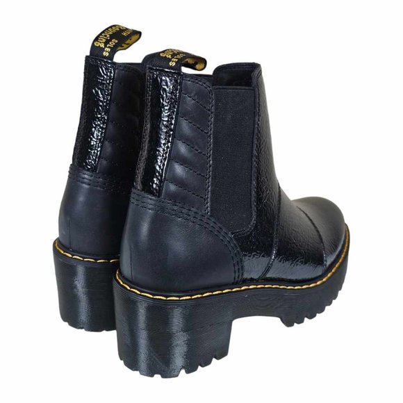 NEW Dr. Martens Black Patent Leather Chelsea Boots Rozalie  Size 7 - Picture 6 of 14